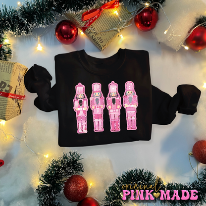 Pink Nutcrackers Crew Neck
